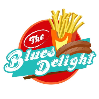 Blue Delight fries and dogs logo0